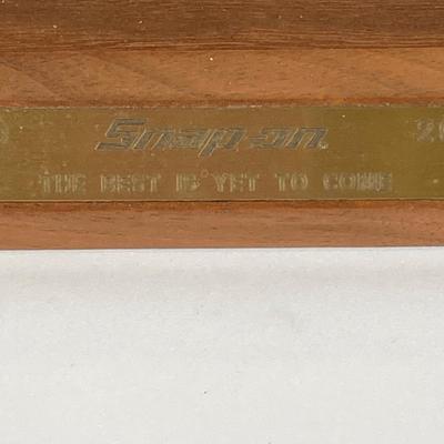 LOT 142: Snap-on 80th Commemorative Anniversary "The Best is Yet to Come" 24K Gold Filled Inlay Wrench Set in Original Bpx