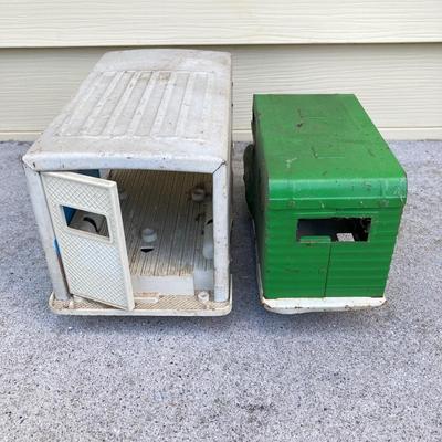 LOT 148: Vintage Metal Tonka, Buddy L and Jeep Toy Trucks