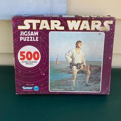 LOT 152: Vintage Toys - Star Bird, SSP (Super Sonic Power) Car with Ripcord and T-Handle Power and Star Wars Jigsaw Puzzle