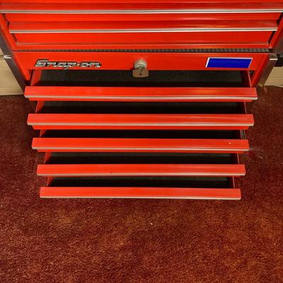LOT 153: Vintage Snap-on Tools Small Rolling Toolbox / Cabinet (Sales Rep Display Sample) only 32.5" tall!