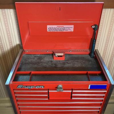 LOT 153: Vintage Snap-on Tools Small Rolling Toolbox / Cabinet (Sales Rep Display Sample) only 32.5" tall!