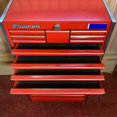 LOT 153: Vintage Snap-on Tools Small Rolling Toolbox / Cabinet (Sales Rep Display Sample) only 32.5" tall!
