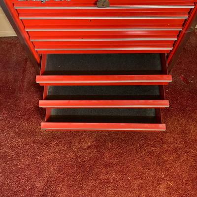 LOT 153: Vintage Snap-on Tools Small Rolling Toolbox / Cabinet (Sales Rep Display Sample) only 32.5" tall!