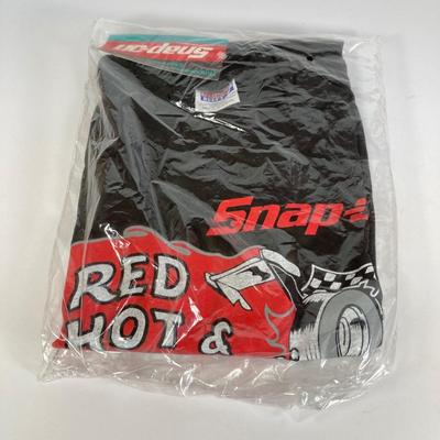 LOT 155: Red, Hot & Rollin Snap-on Diecast Car, T-Shirt Adult Size XL and Cap (New Old Stock / Tags)