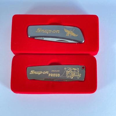 LOT 162: Snap-on Knife Collection - Parker USA Eagle Brand Knives Limited Edition Numbered with Pair of Kershaw Folding Knives