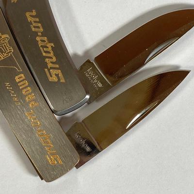 LOT 162: Snap-on Knife Collection - Parker USA Eagle Brand Knives Limited Edition Numbered with Pair of Kershaw Folding Knives
