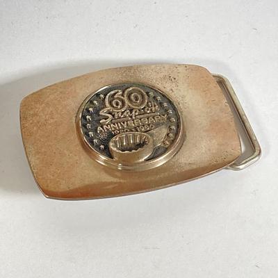 LOT 191: Snap-on 60th Anniversary Commemorative Knife / Coin Set with 60th Anniversary Belt Buckle