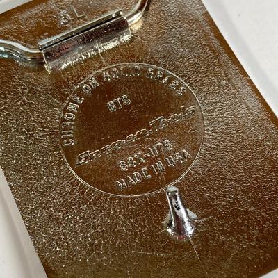 LOT 192: Snap-on Belt Buckles - Drivin Proud Brass and Runnin Strong with Team Snap-on Chrome on Brass