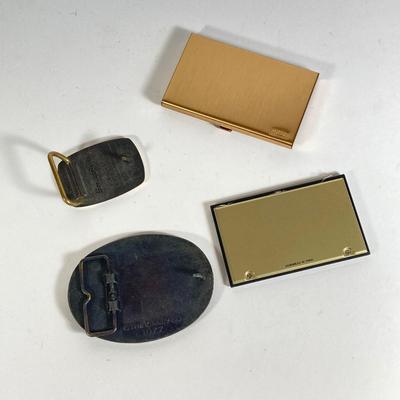 LOT 201: Snap-on Joe's Service "Nothing Even Comes Close" Motion Bank, #1 Worldwide Pennant, Business Card Holder /...