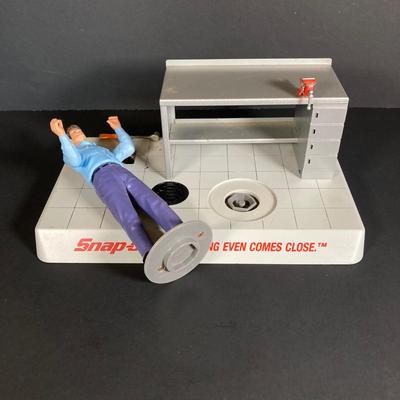 LOT 201: Snap-on Joe's Service "Nothing Even Comes Close" Motion Bank, #1 Worldwide Pennant, Business Card Holder /...