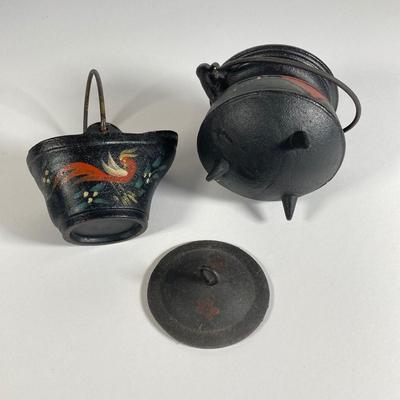 LOT 202: Sweet Miniature Cast Iron Set