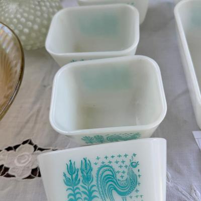 Pyrex, enamel cookware, beer steins