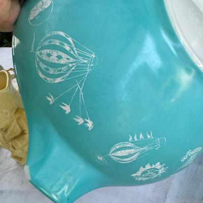 Pyrex, enamel cookware, beer steins