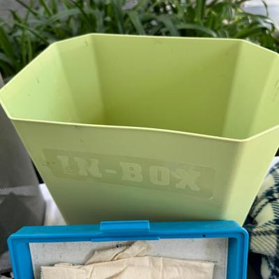 Hygiene lot soaps, hamper, trash cans mop bucket
