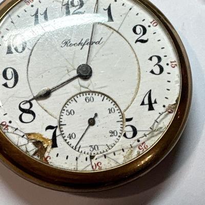 Rockford pocket watch with chain