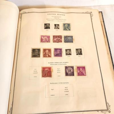 Lot #164 1960 Edition Scott's American Stamp Album - full of vintage postage stamps
