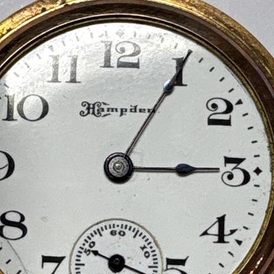 Small Hampden pocketwatch - inscribed