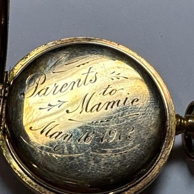 Small Hampden pocketwatch - inscribed