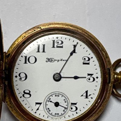 Small Hampden pocketwatch - inscribed