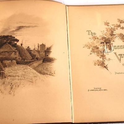 Lot #165 The Deserted Village by Oliver Goldsmith - Illustrations by Charles Gregory ca. 1890