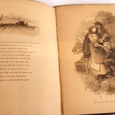 Lot #165 The Deserted Village by Oliver Goldsmith - Illustrations by Charles Gregory ca. 1890