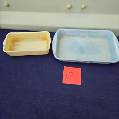 Sale Photo Thumbnail #21: Fireking bread pan & Glassbake 9x13 cake pan