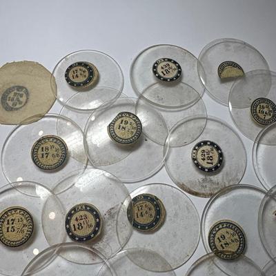 22 various size bezels for pocket watches