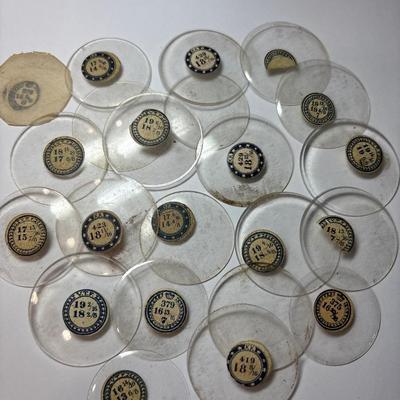 22 various size bezels for pocket watches