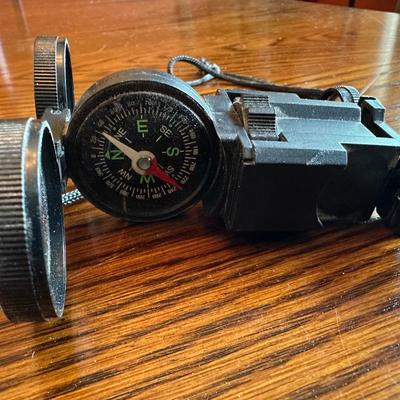 BUSHNELL 10X-30X50 BINOCULARS AND A MILITARY STYLE SURVIVAL TOOL