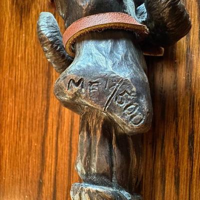 ORNATE DAGGER AND A RAM HEAD HANDLE FIXED BLADE KNIFE