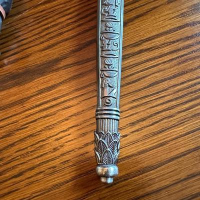 ORNATE DAGGER AND A RAM HEAD HANDLE FIXED BLADE KNIFE