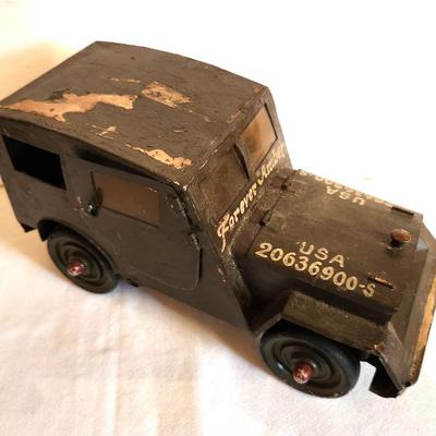Lot #172 Vintage Toy Jeep - WWII era?