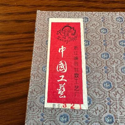 TIBETAN TINGSHA CHIME, SMALL CHINESE OPERA MASKS & A MORTAR AND PESTLE