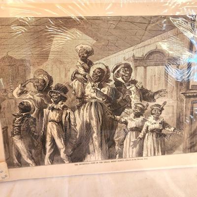 Lot #175 Black Memorabilia - Harper's Weekly 1876 Print "The Centennial"