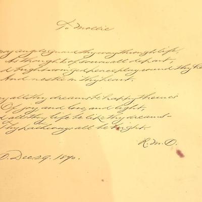 Lot #176 Antique Autograph Album Pensez a Moi (Think of Me) - 1869