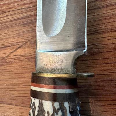 PROMEDOCA MACHETE AND A SOLINGEN FIXED BLADE KNIFE
