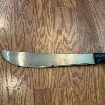 PROMEDOCA MACHETE AND A SOLINGEN FIXED BLADE KNIFE