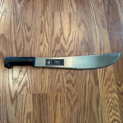 PROMEDOCA MACHETE AND A SOLINGEN FIXED BLADE KNIFE