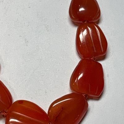 Vintage Danish Amber stones with silver clasp