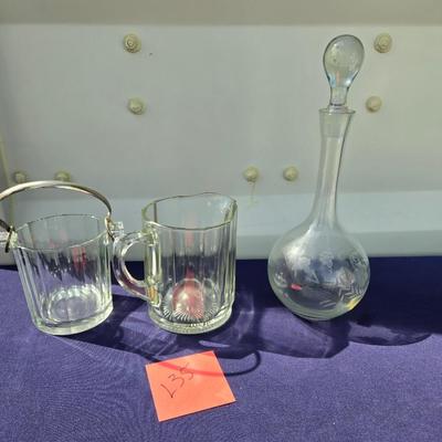 Sale Photo Thumbnail #63: Glass wine decanter
Glass Ice Bucket
Glass Pitcher