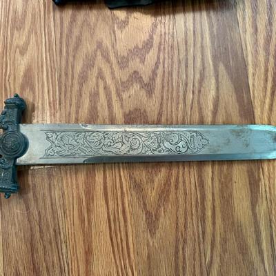 ORNATE SPANISH DAGGER AND A SMALLER DAGGER