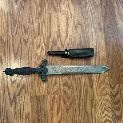 ORNATE SPANISH DAGGER AND A SMALLER DAGGER