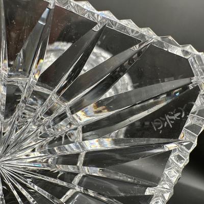 Ceska Cut Crystal Pedestal Vase