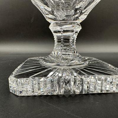 Ceska Cut Crystal Pedestal Vase