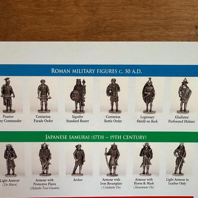 ARMOUR THROUGH THE AGES PEWTER FIGURES