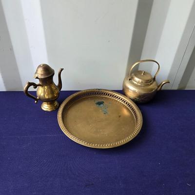 Sale Photo Thumbnail #81: 5 inch teapot
6" coffeepot
13 inch tray