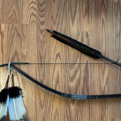 NATIVE AMERICAN CEREMONIAL BOW AND ARROW