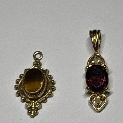 Two pendants (12K & 14K)
