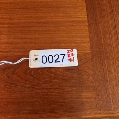 Teak Side Table Made in Denmark ABJ 29x22x21H