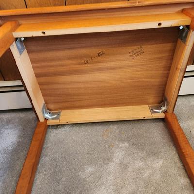 Teak Side Table Made in Denmark ABJ 29x22x21H